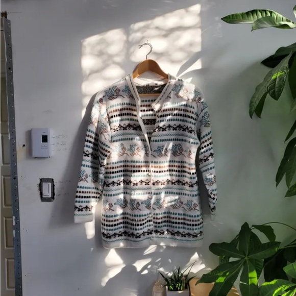 Vintage 90’s oversized floral cardigan - Picture 3 of 5